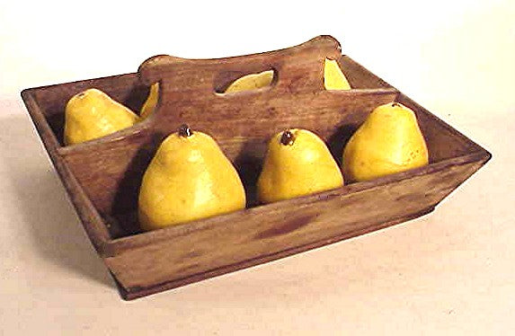 Antique mahogany cutlery box