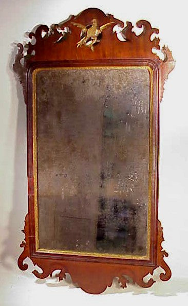 Antique mahogany looking-glass circa 1780