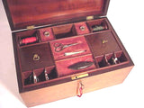 Antique mahogany veneered sewing box circa 1840