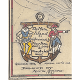Antique Map of Nantucket by Austin Strong