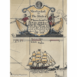 Antique Map of Nantucket by Austin Strong