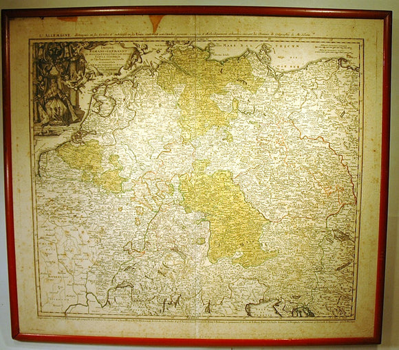 Antique map of northern Germany by HOMANN