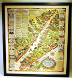 Antique map of Residential Nantucket by Tony Sarg 1937