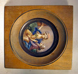 Antique miniature on ivory NAUGHTY scene