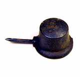 Antique nail set candleholder