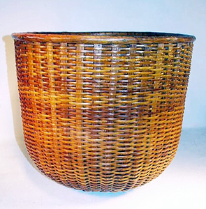 Antique Nantucket Lighship waste basket circa 1920's