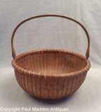 Antique Nantucket Lightship Basket by Ferdinand Sylvaro