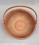 Antique Nantucket Lightship Basket by Ferdinand Sylvaro