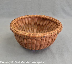 Antique Nantucket Lightship Sewing Basket by Frederick S. Chadwick