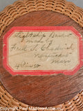 Antique Nantucket Lightship Sewing Basket by Frederick S. Chadwick