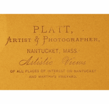 Antique Nantucket original photograph of Broad Street