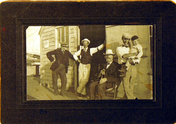 Antique Nantucket photograph wharf scene