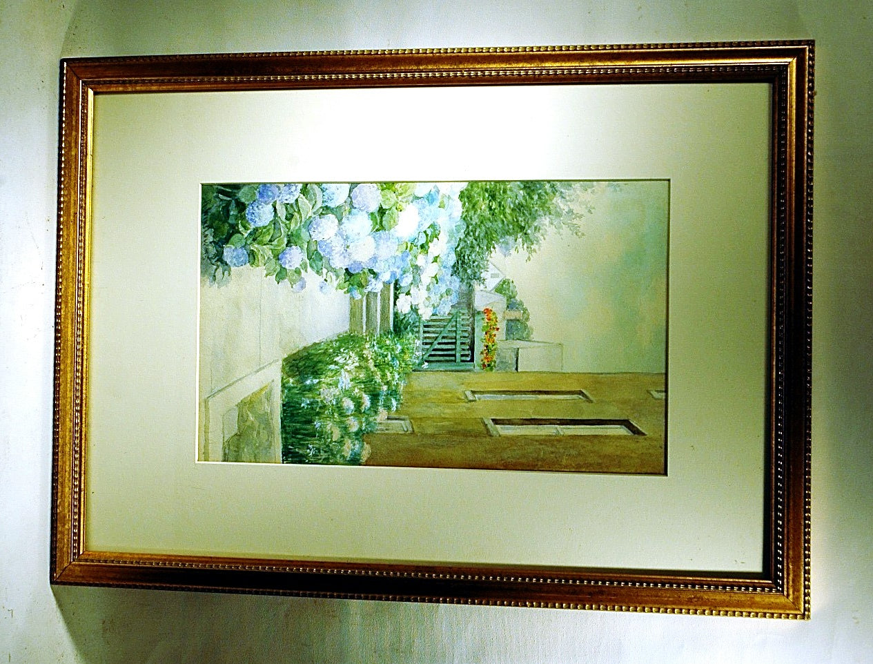 Antique NANTUCKET watercolor by R. Winslow '15. Paul Madden Antiques