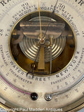 Antique Naudet PNHB Holosteric Barometer, Negus N.Y.
