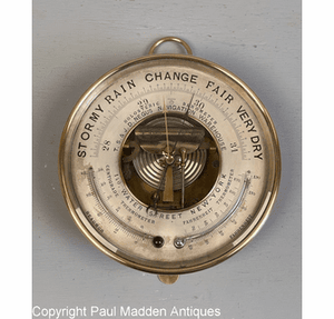 Antique Naudet PNHB Holosteric Barometer, Negus N.Y.