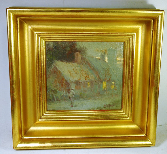 Antique o/b painting by Arthur V. Diehl