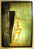 Antique oil painting of  EMPRESS OF IRELAND ca.1907