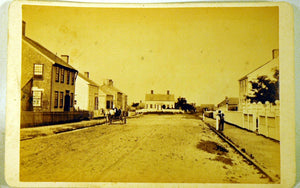 Antique original photograph of Upper Main St, Nantucket