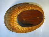 Antique oval Nantucket Lightship basket circa 1922