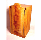 Antique painted and grained "candle" box