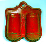 Antique painted tin MATCH HOLDER