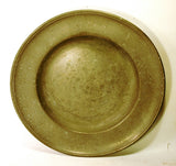 Antique pewter plate with interesting marks