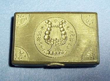 Antique pewter shuff box