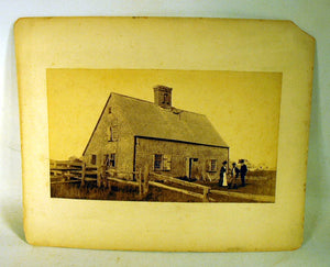 Antique photograph of Oldest House Nantucket