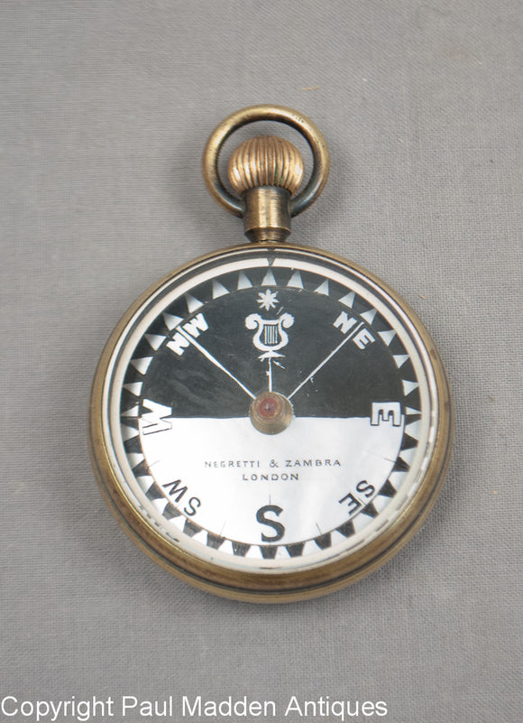 Antique Pocket Compass by Negretti & Zambra
