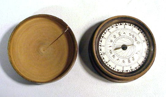 Antique pocket sundial