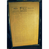 Antique print newspaper Boston Massacre