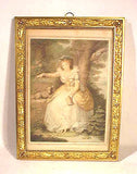 Antique print of Mrs. FitzHerbert in a French frame