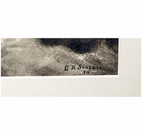 Antique sailboat watercolor by Dr. Edward R.Sisson