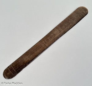Antique scrimshaw baleen busk