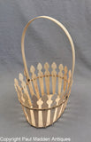 Antique Scrimshaw Basket