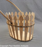 Antique Scrimshaw Basket