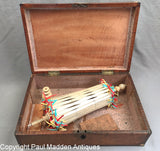 Antique Scrimshaw Double Swift Inlaid Box