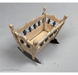 Antique Scrimshaw Whalebone Toy Cradle
