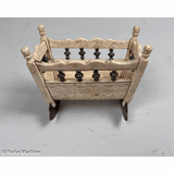 Antique Scrimshaw Whalebone Toy Cradle