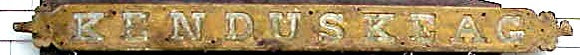 Antique ship's name board