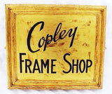 Antique sign  COPLEY FRAME SHOP
