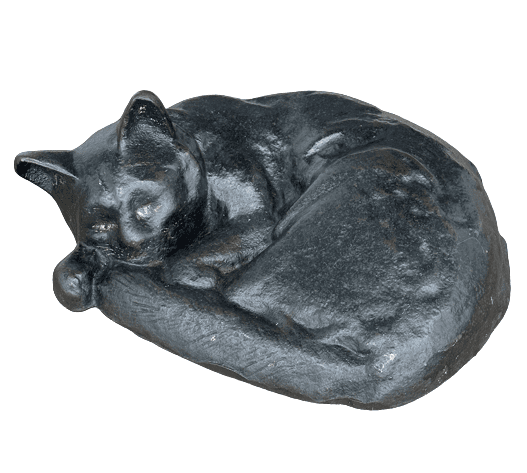 Antique Sleeping Cat Doorstop