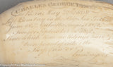 Antique Sperm Whale Tooth with Scrimshaw Memorial