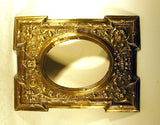 Antique stamped brass frame