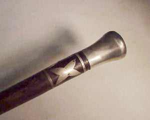 Antique sterling silver topped cane