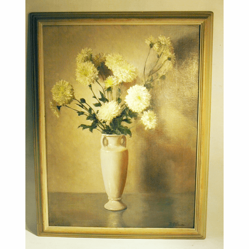 Antique still life painting by Dorothy P.Paine