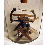 Antique tools in a bottle
