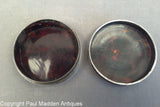Antique Tortoise Shell & Silver Snuff Box from Hussey / Ewer Family of Nantucket