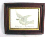 Antique Victorian print 'Merry Christmas"