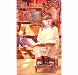 Antique watercolor by Frances B. Townsend